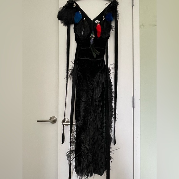 Sonia Rykiel Runway Black Evening Dress gown 34 - Picture 3 of 12